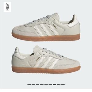 NEW NWT ADIDAS SAMBA SOLD OUT COLOR SZ 6.5 ALUMINIUM/CHALK WHITE/WONDER BEIGE